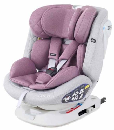 Rant Автокресло Nitro isofix (0-36 кг) / цвет серый-розовый