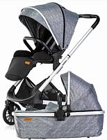 Babylux Коляска 2 в 1 XR / цвет серый, рама серебро					