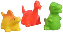 Крошка Я Набор резиновых игрушек для ванны «Динозавры», 3 штуки					