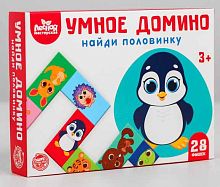 Настольная игра "Умное домино. Найди половинку"					