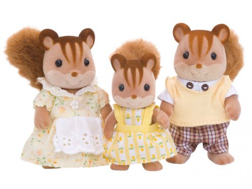 Sylvanian Families Набор "Семья Белок", 3 фигурки