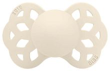 Bibs Пустышка Infinity Symmetrical Silicone, 0+ / цвет Ivory (айвори)					