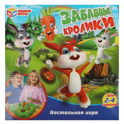 Умные игры Настольная игра «Забавные кролики»