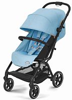 Cybex Прогулочная коляска Eezy S+ 2 BLK с дождевиком и бампером / цвет Beach Blue					