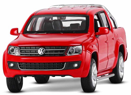 Автопанорама Инерционная металлическая машинка Volkswagen Amarok / цвет красный