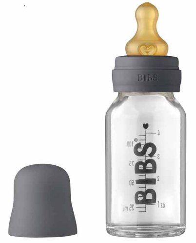 Bibs Бутылочка Baby Bottle Complete Set, 110 мл / цвет Iron (темно-серый)